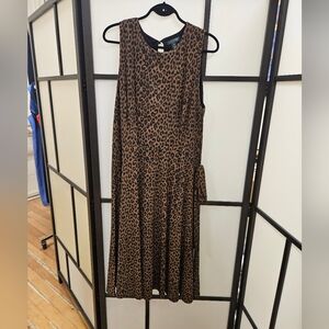 Lauren Ralph Lauren leopard print dress with belt